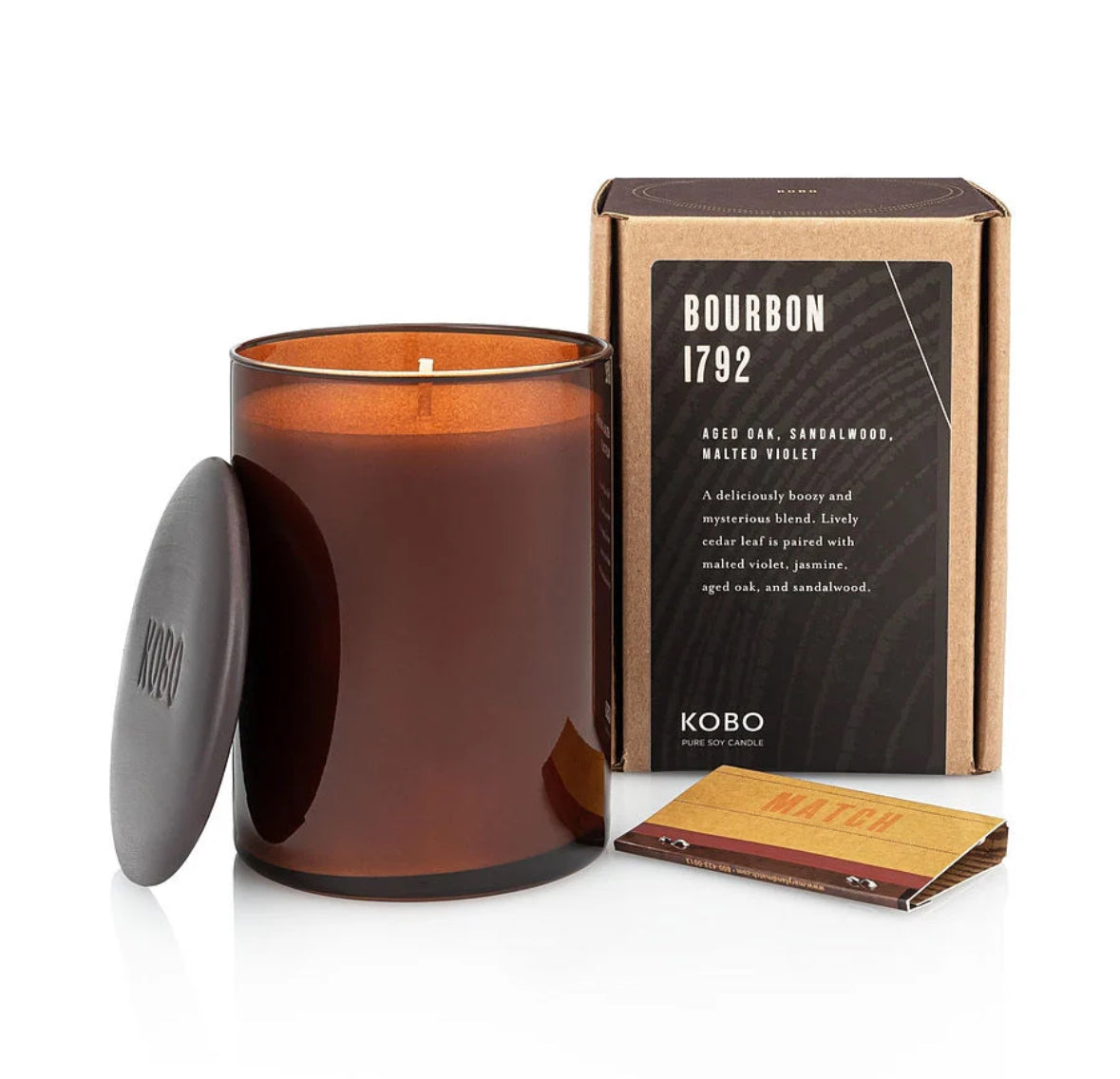 Kobo Bourbon 1792
by Kobo - pure soy candle 15 oz unisex