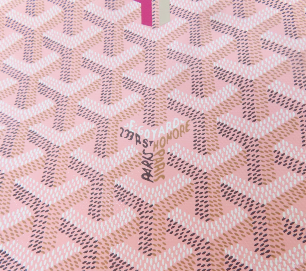 GOYARD -
Goyard Coated Canvas 2Way Shoulder Bag Pink Pvc Coated Canvas [Pre-loved]