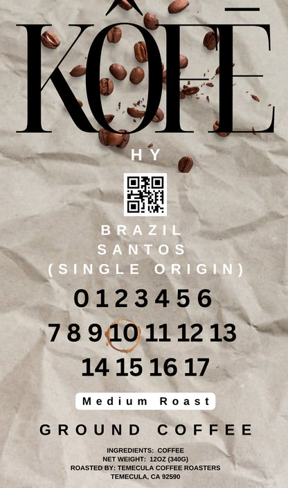 #10 BRAZIL SANTOS SINGLE ORIGIN COFFEE