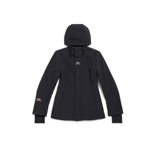 BALENCIAGA ICON SKI HOURGLASS PARKA IN BLACK