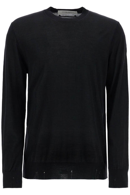 Golden Goose Golden Goose men's black merino wool crew neck sweater