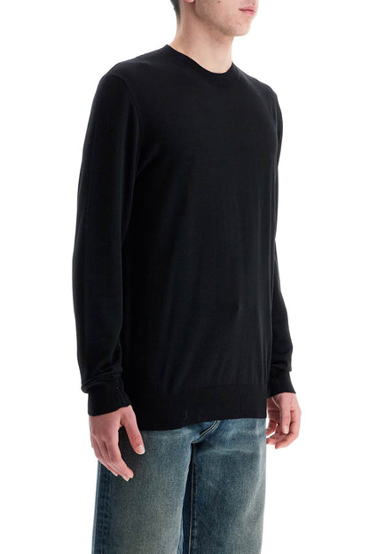 Golden Goose Golden Goose men's black merino wool crew neck sweater