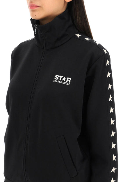 Golden Goose denise slim jacket black with white stars