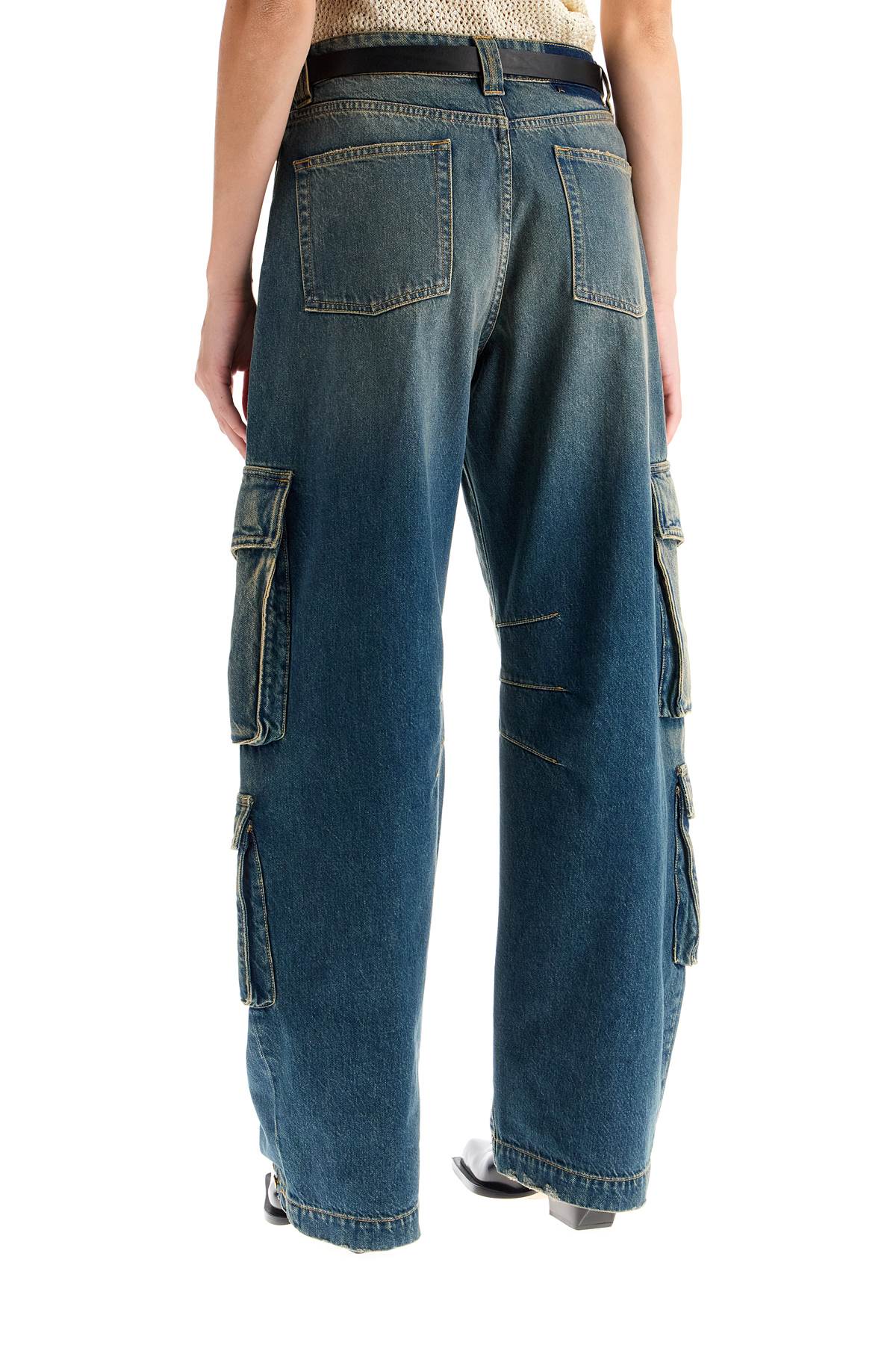 Golden Goose Golden Goose 'irina' wide leg cargo jeans