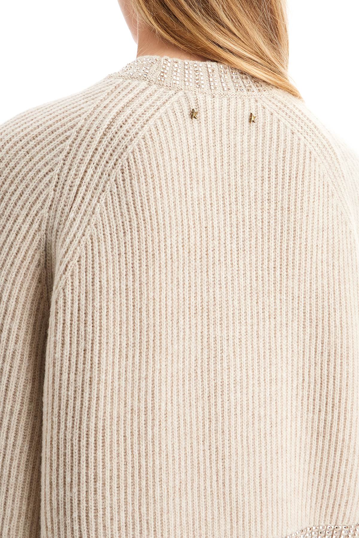 Golden Goose Golden Goose boxy sweater with crystals