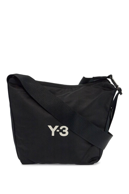 Y-3 Y-3 black recycled polyester sacoche with adjustable strap