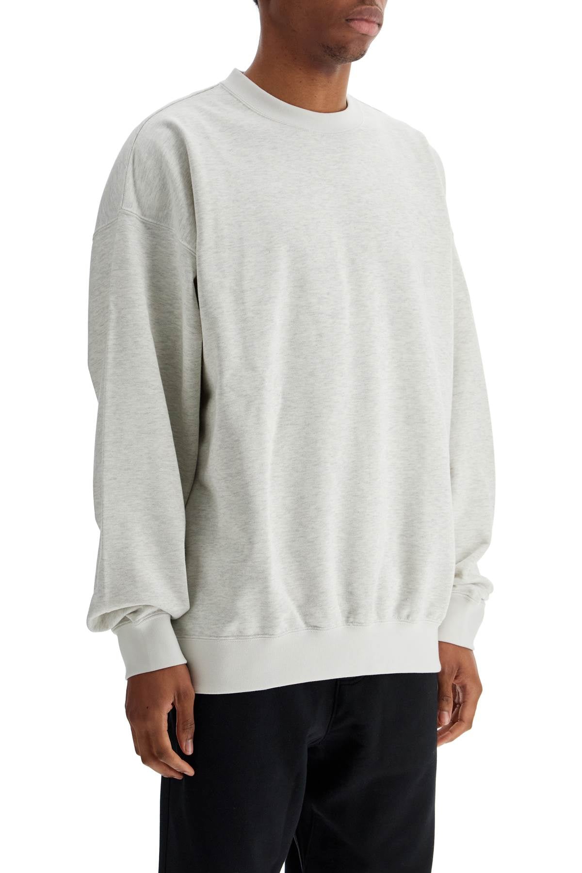 Y-3 Y-3 light grey soft cotton and polyester sweatshirt