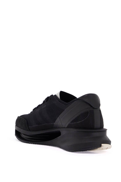 Y-3 s-gendo run black fabric and leather running sneakers