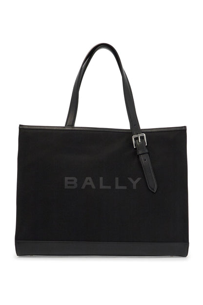 Bally Bally east/west nylon and leather tote bag