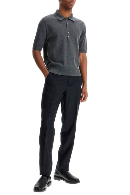 Thom Browne 4-bar knit polo shirt