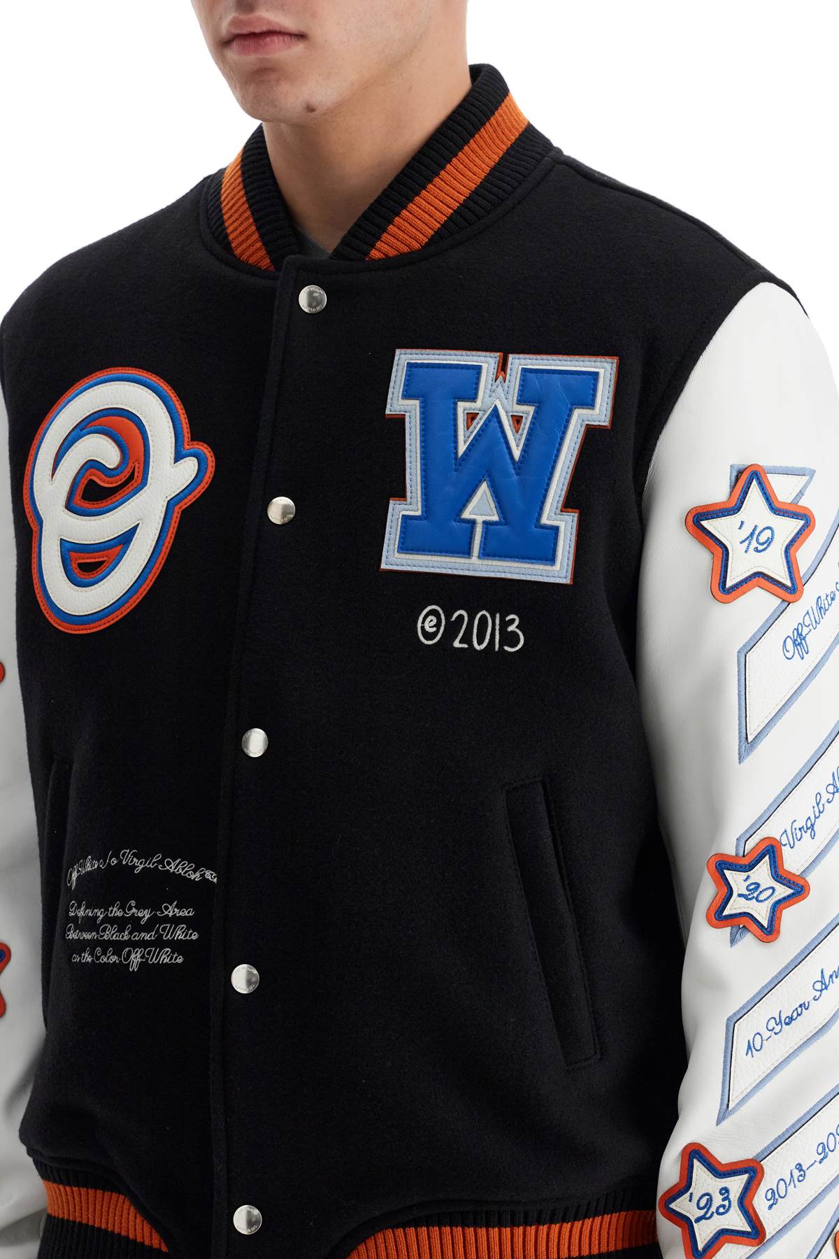 Off White Off White Off-White bomber varsity wizard