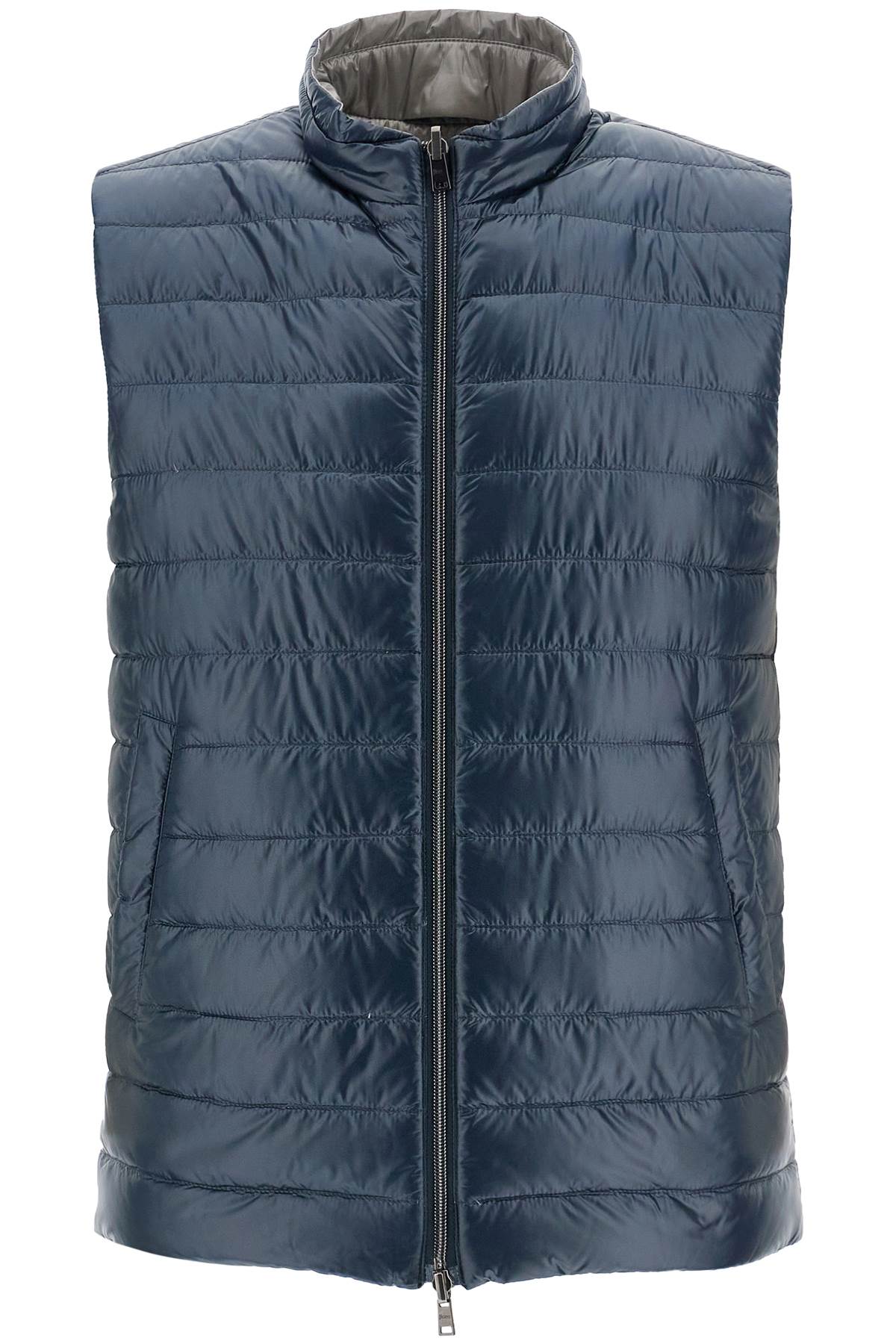 HERNO HERNO reversible black polyamide gilet