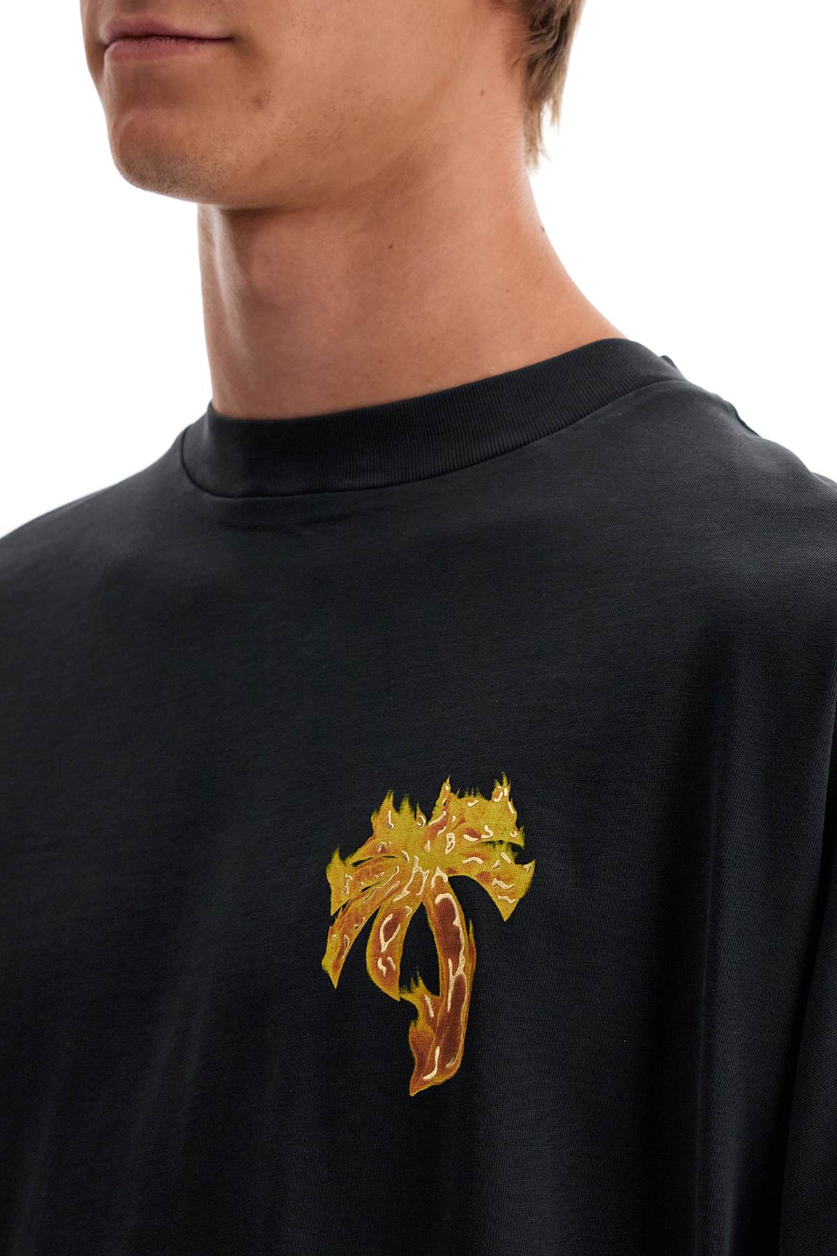 Palm Angels Palm Angels 'burning palm oversized t