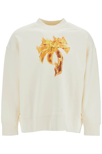 Palm Angels Palm Angels 'burning palm oversized sweat