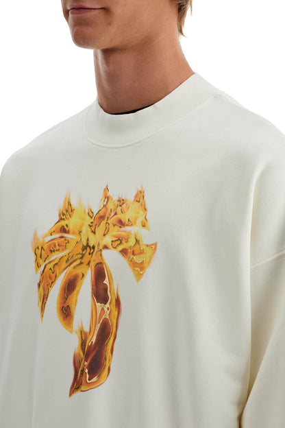 Palm Angels Palm Angels 'burning palm oversized sweat