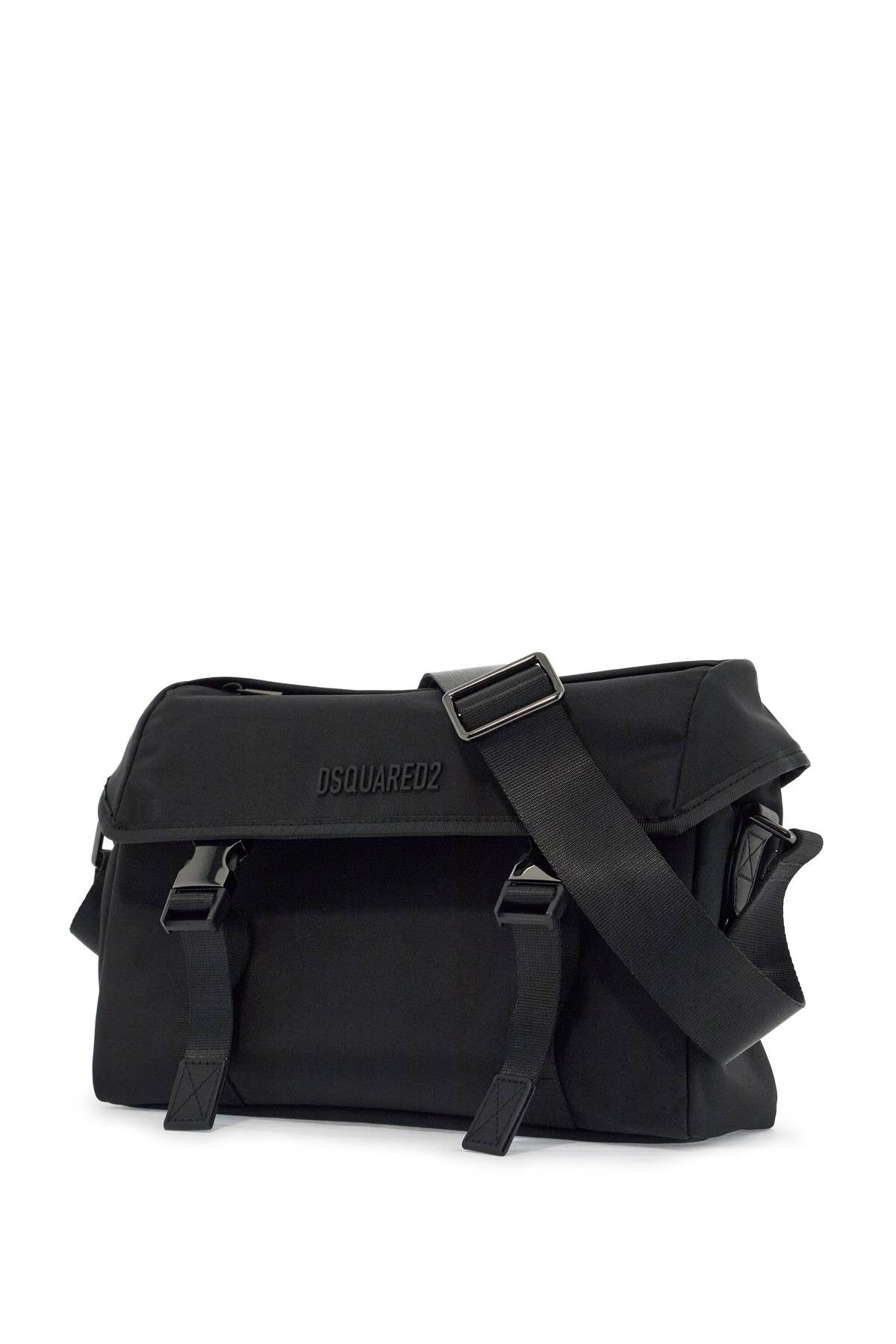 Dsquared2 Dsquared2 black shoulder bag in polyamide with spacious compartment