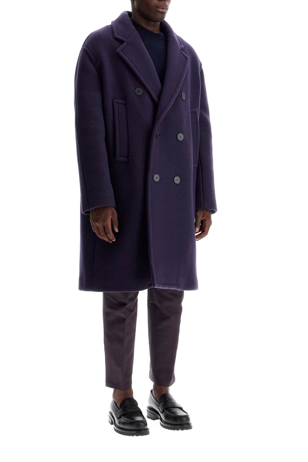 Lanvin Lanvin double-breasted heavy wool coat