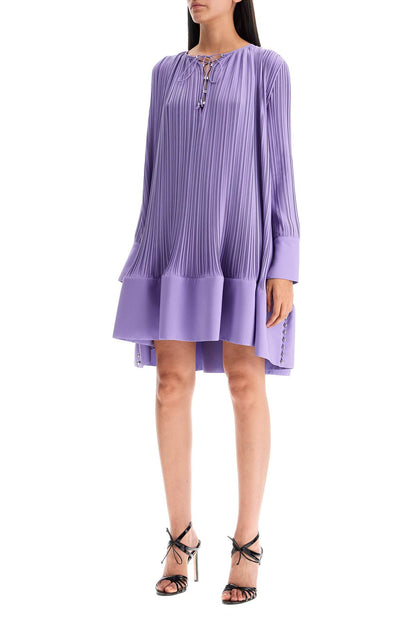 Lanvin Lanvin short pleated dress with ruffles