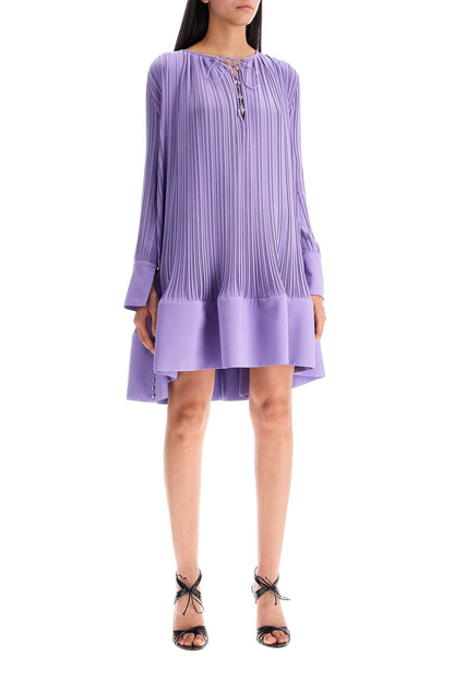 Lanvin Lanvin short pleated dress with ruffles