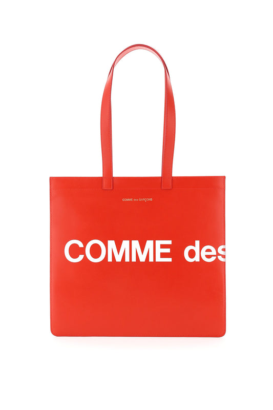 Comme Des Garcons Wallet Comme Des Garcons Wallet leather tote bag with logo