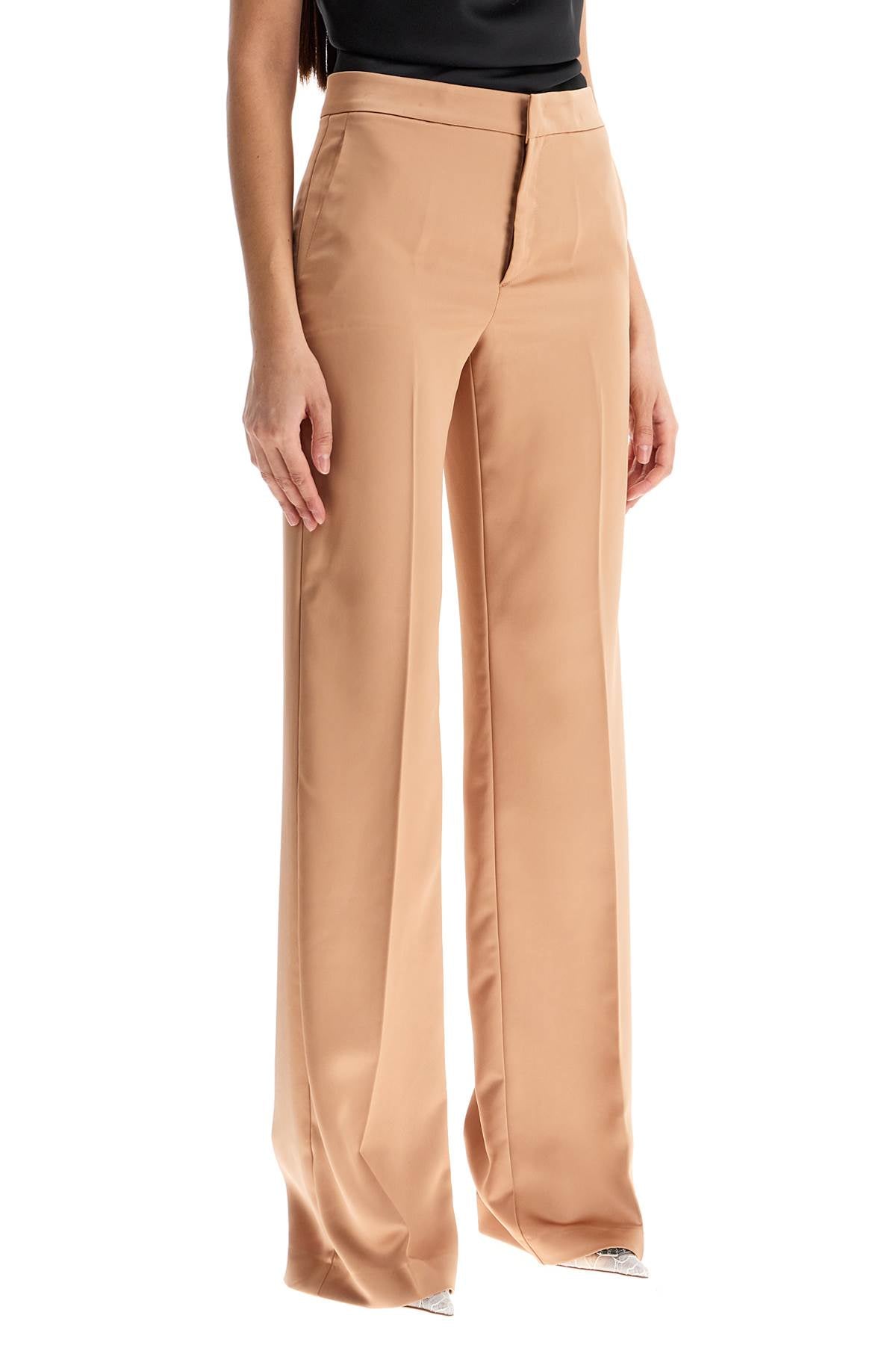 THE ANDAMANE THE ANDAMANE flared satin trousers