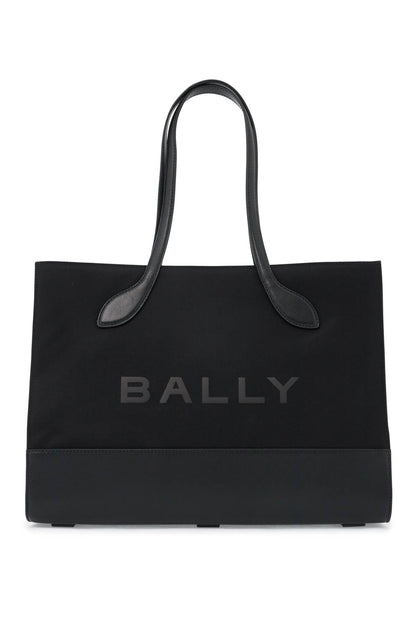 Bally Bally east/west nylon and leather tote bag