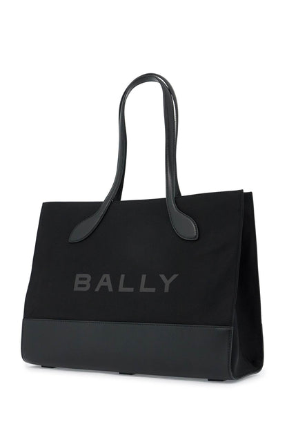 Bally Bally east/west nylon and leather tote bag