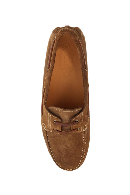 Tod'S Tod'S light walnut leather driving moccasin made in italy