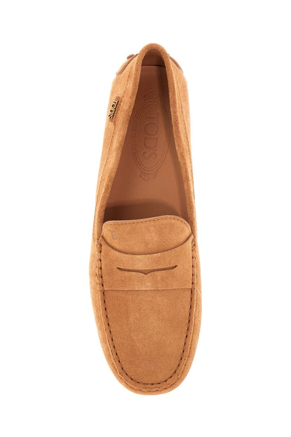 Tod'S Tod'S men's suede leather loafers in cognac