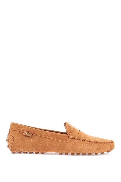 Tod'S Tod'S men's suede leather loafers in cognac