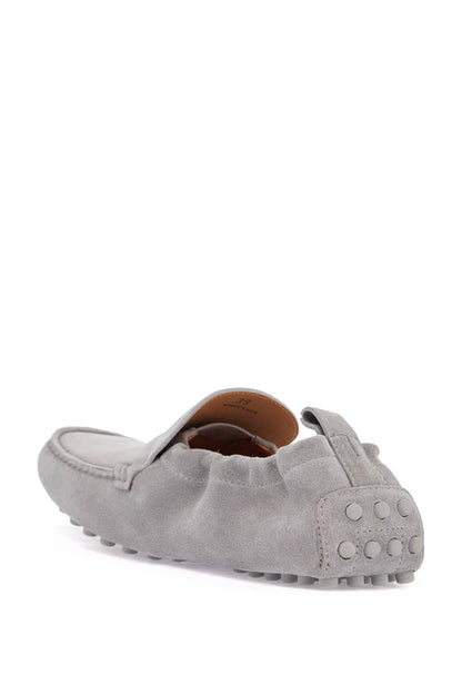 Tod'S Tod'S light gray calfskin women's loafers