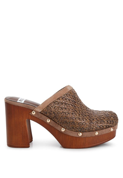 “JAYDEN” Platform Clogs