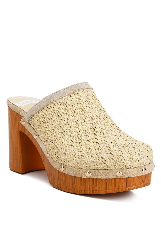 “JAYDEN” Platform Clogs