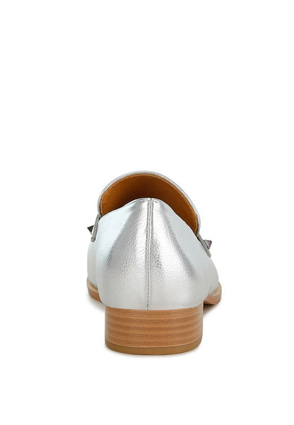 Potania Penny Strap Metallic Loafers