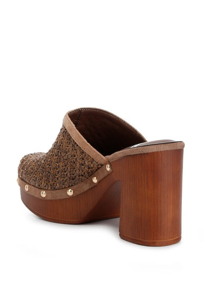 “JAYDEN” Platform Clogs