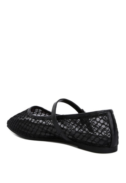 “AVERONA” Mesh Mary Jane Flats