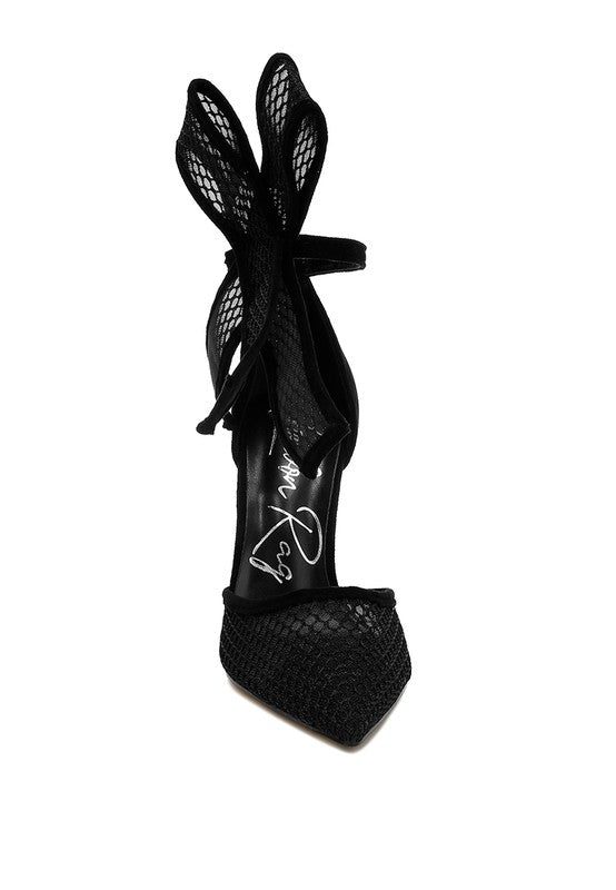 “REGINA” Big Bow Stiletto Sandals