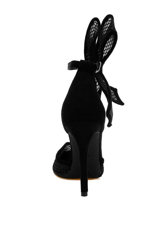 “REGINA” Big Bow Stiletto Sandals