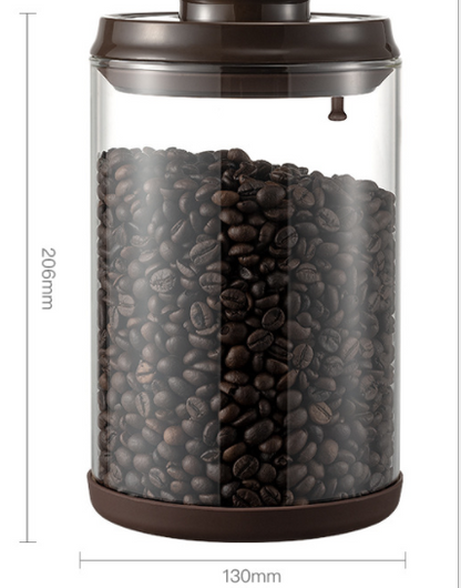 Ankou Ankou Round Moisture-proof Sealed Tank Home Storage Storage Tank High Borosilicate Glass Creative Coffee Pot