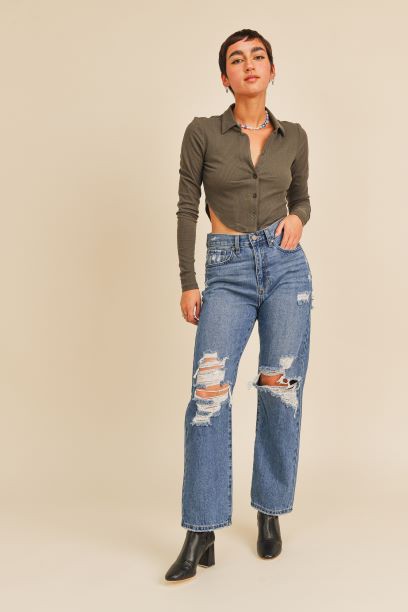 “JUNE” HIGH RISE DAD JEANS