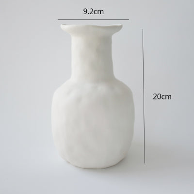 Plain Ceramic Vase Decoration Minimalist Art Flower Home