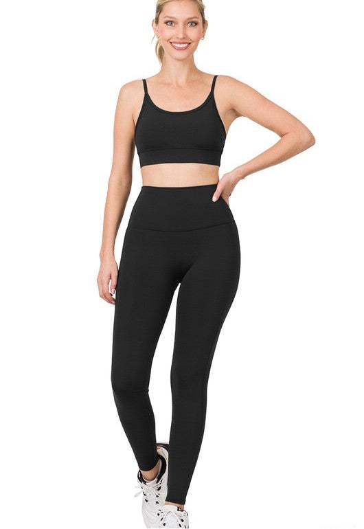 ATHLETIC CAMI BRA & LEGGINGS SET