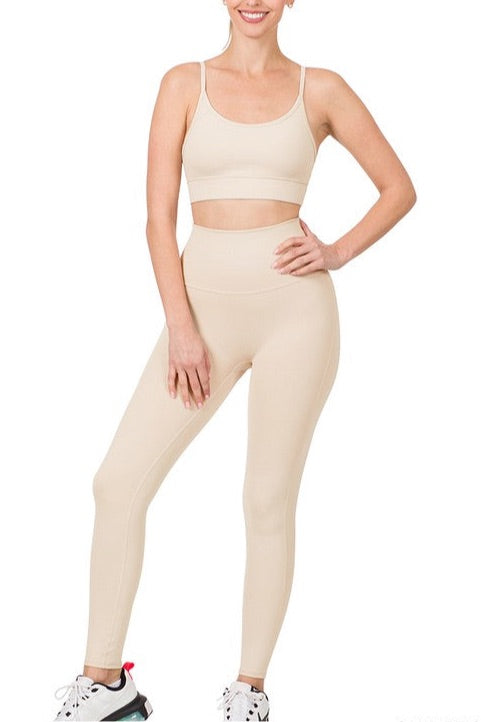 ATHLETIC CAMI BRA & LEGGINGS SET