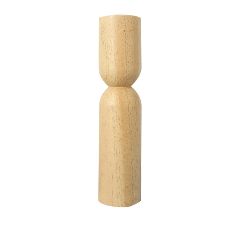 Nordic New Simple Solid Wood Candle Holder