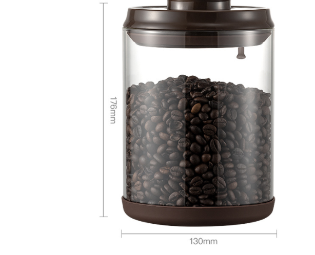 Ankou Ankou Round Moisture-proof Sealed Tank Home Storage Storage Tank High Borosilicate Glass Creative Coffee Pot