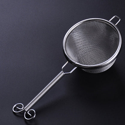 DOUBLE STAINLESS STEAL TEA DRAIN STRAINER