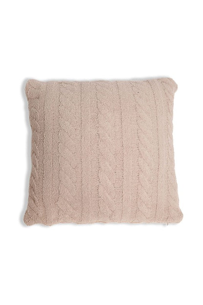 BRAIDED CABLE KNIT LUXURY SOFT PILLOW COVER