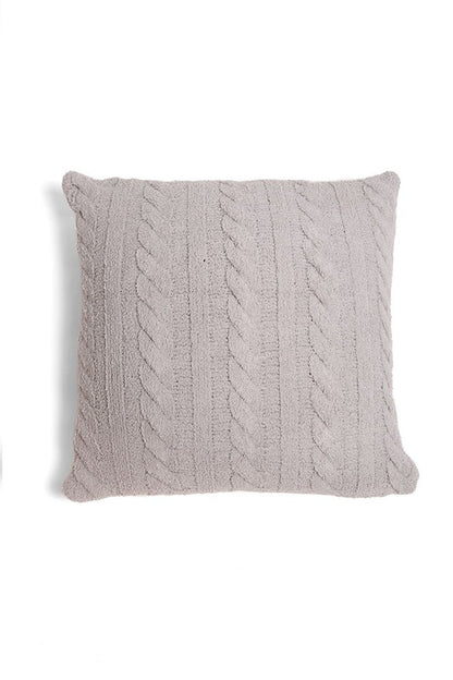 BRAIDED CABLE KNIT LUXURY SOFT PILLOW COVER