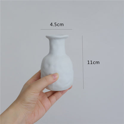 Plain Ceramic Vase Decoration Minimalist Art Flower Home