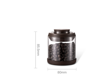 Ankou Ankou Round Moisture-proof Sealed Tank Home Storage Storage Tank High Borosilicate Glass Creative Coffee Pot